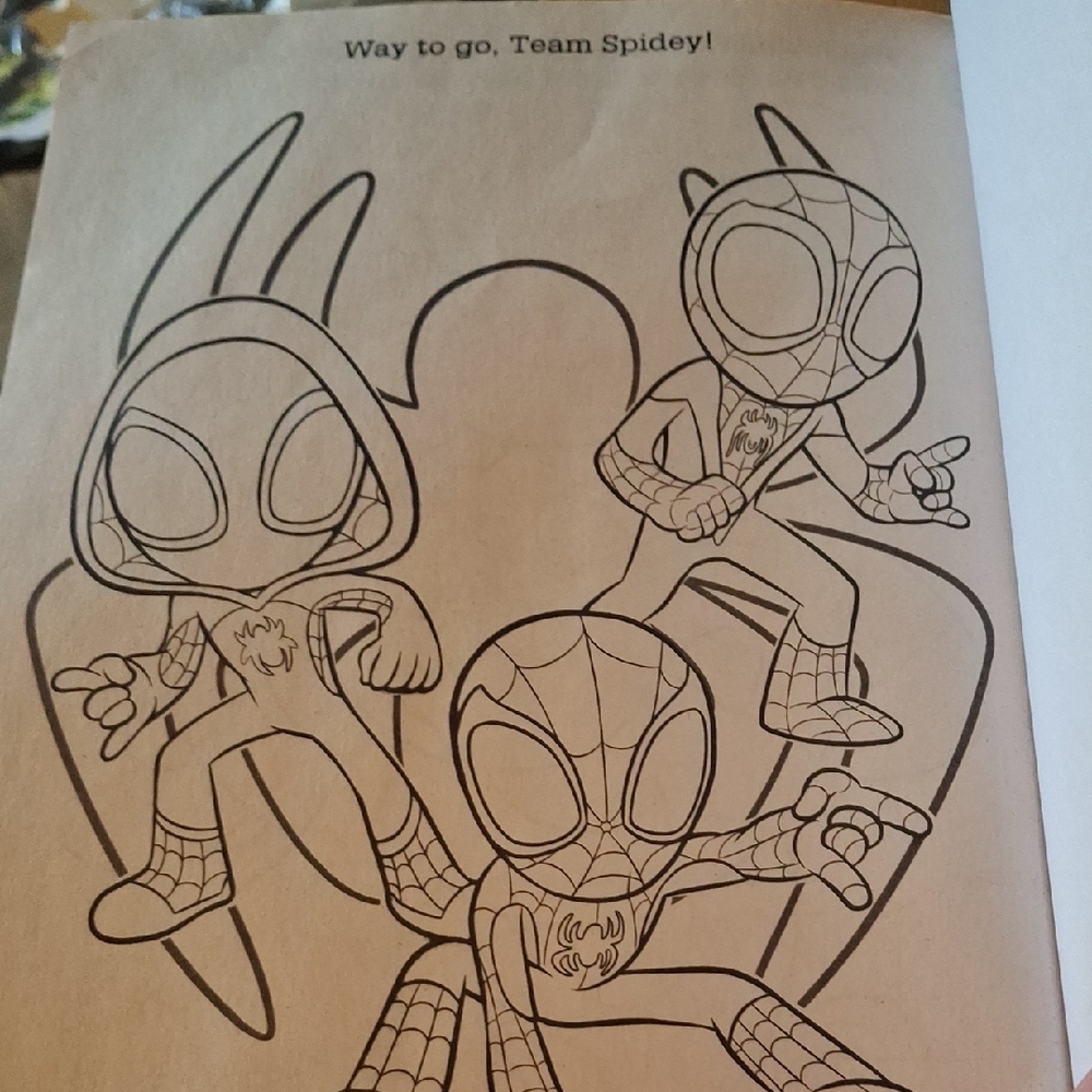 Marvel Spidey and His Amazing Friends Jumbo Coloring & Activity Book - Red Blue - Picture 3 of 5
